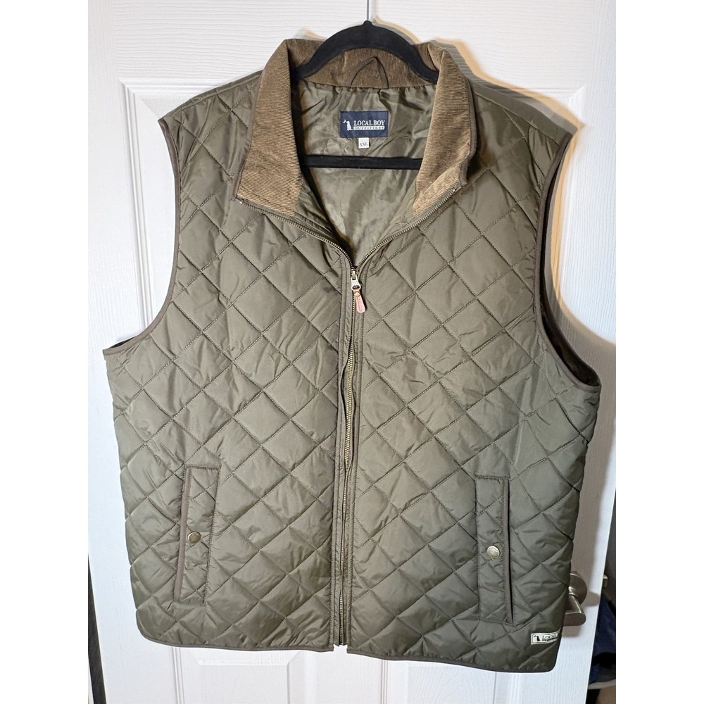 Local Boy Outfitters Puffer Style Mens Size 2XL Zip Sleeveless Vest